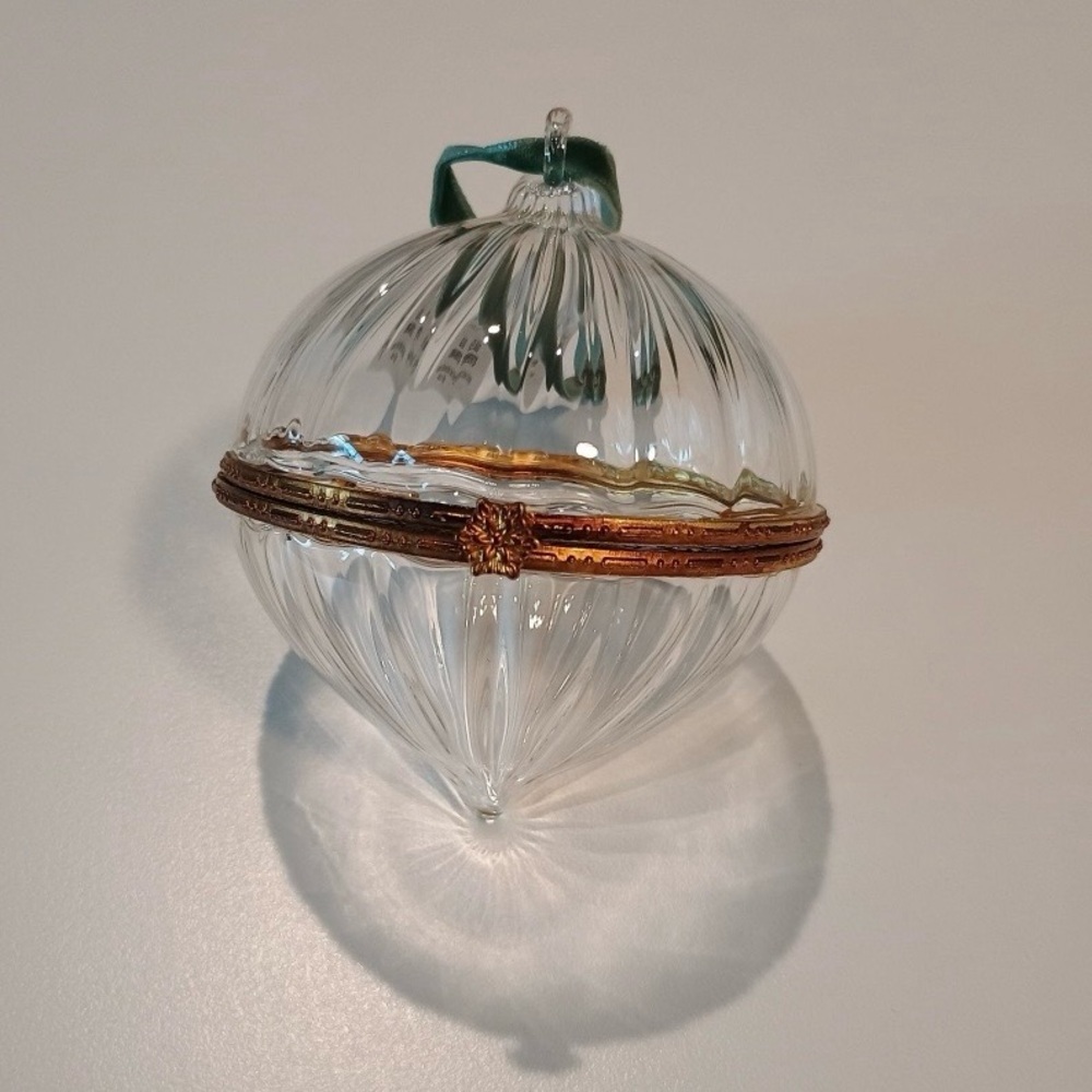 Hearth & Hand™ with Magnolia **Sold Out** 🎄Hinged Ribbed Glass Ornament